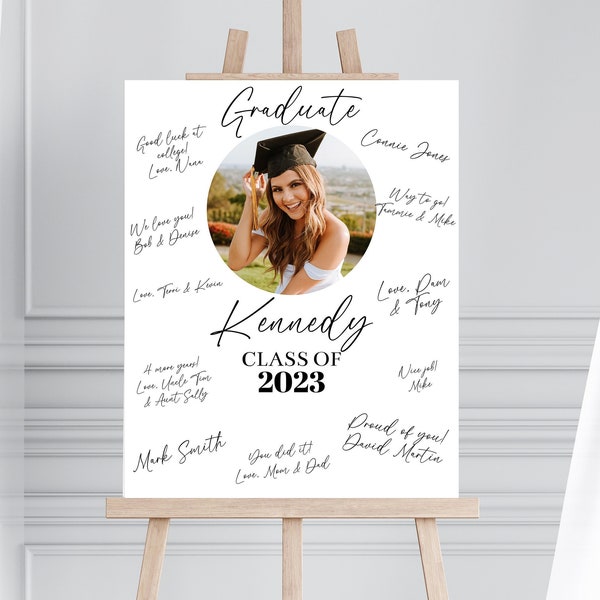 Graduation Autograph Board Etsy UK Graduation Autograph Board Etsy UK