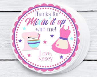 Baking Birthday Party Favor Tag, Cake Decorating, Cupcake Decorating, Baking Party, Girls Birthday Party, Mixin It Up, Cupcake Party