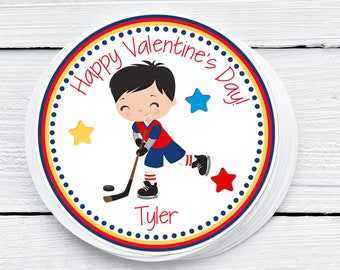 Hockey Valentine Tag, Valentine's Day, Hockey, Ice Hockey, Valentine Class Exchange, Boys Valentine, School Valentine, Sports Valentine