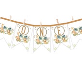 Safari Animals High Chair Banner for First Birthday, Printable Safari Birthday Party Decorations, Wild One 1st Birthday Party, Instant, WION Il_170x135