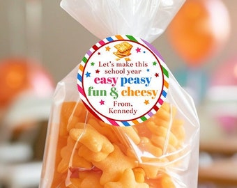 Cheesy Back To School Tag Easy Peasy Fun & Cheesy Gift Kids Classroom Gift From Teacher Welcome Back To School Gift Happy 1st Day Shipped