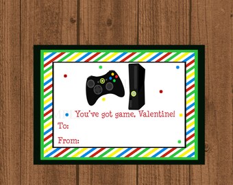 Video Game Valentine / Video Game Tag / Valentine's Day / | Etsy