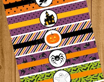 Free halloween water bottle labels