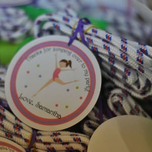 Gymnastics Birthday, Gymnastics Tag, Gymnastics Party, Gymnastics Favor Tag, Gymnast Tag, Gymnastics, Favor Tag, Gymnastics Gift Tag, Tag image 3