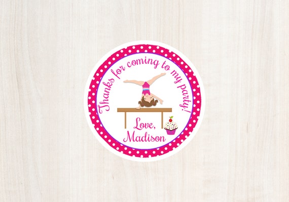 Printable Cupcakes And Cartwheels Favor Tag Gymnastics Party Birthday Printable Cupcakes And Cartwheels Favor Tag Gymnastics Party Birthday