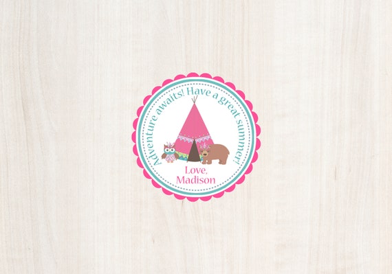 Printable Summer Tag, Adventure awaits, End of Year, Boho School Tag, Teepee School Tag, School Tag, Classroom Gifts Tag, End of School Tags Il_570xn