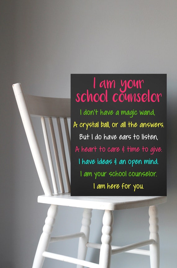 School Counselor, I Am Your School Counselor, School Counselor Sign, Counselor Office, Guidance Counselor, Counselor Poster, Counselor Sign Il_570xn