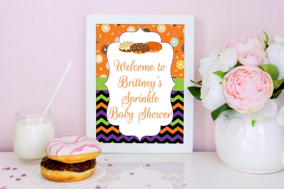 Halloween Sprinkle Baby Shower Baby Shower Sign Sprinkle Baby