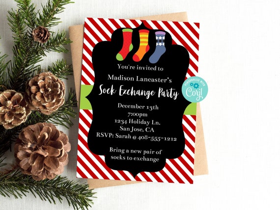 editable-sock-exchange-invitation-christmas-party-invite-gift