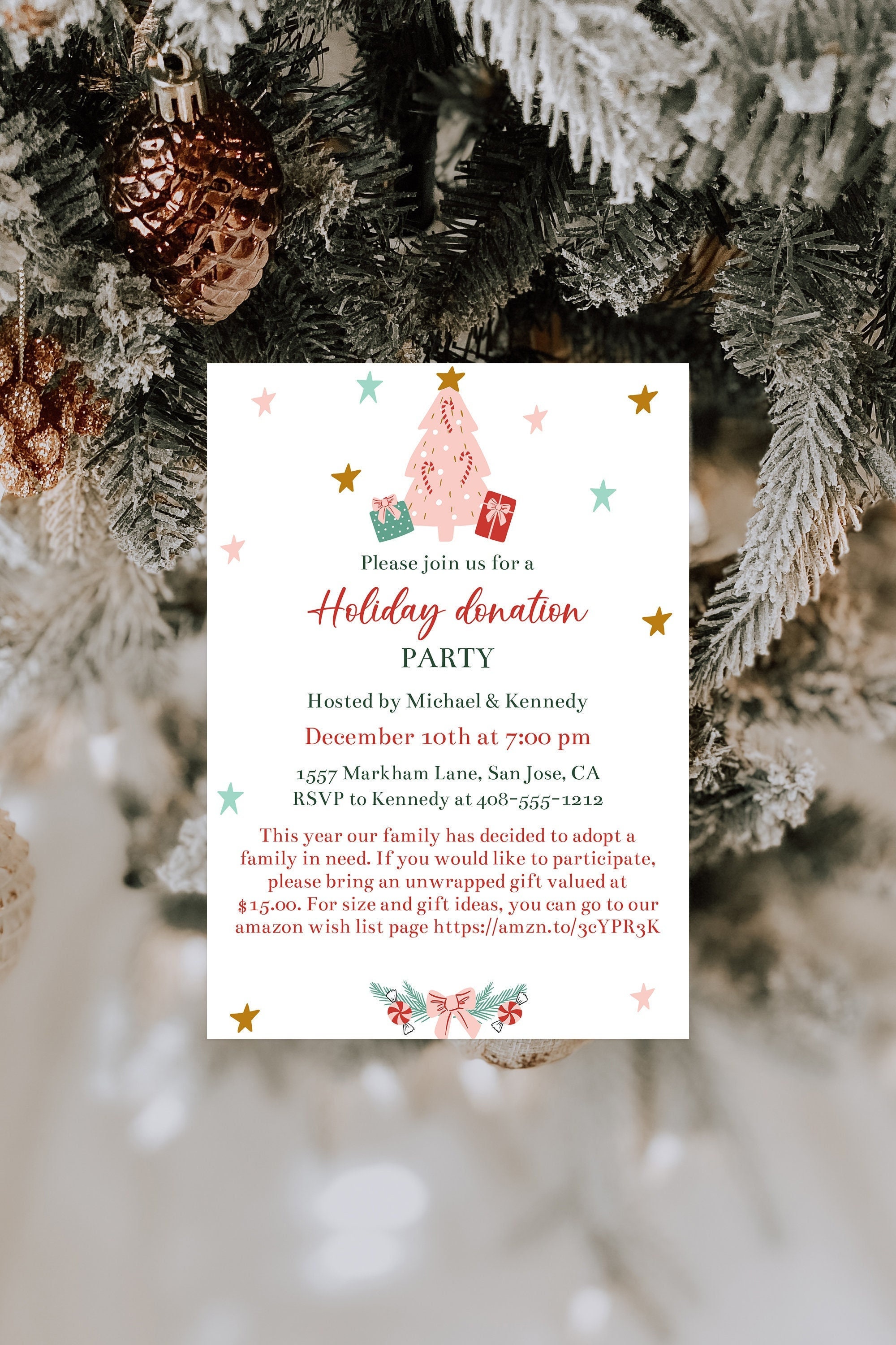 Adopt A Family For Christmas Flyer