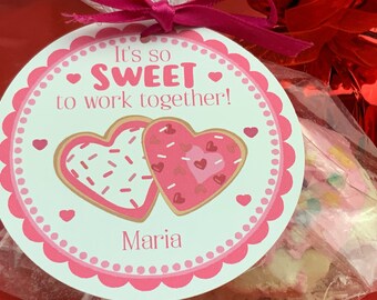 Coworker Gift, Valentine Gifts, Gifts for Coworkers, Coworker Valentines, Valentine gift for coworkers, Valentine gift tag, Gift tag