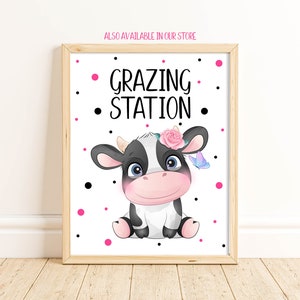Editable Cow First Year Photo Banner, Printable Cow First Birthday Party, Farm Party Decorations, Cow Party, Instant Downlaod, HCHM image 9