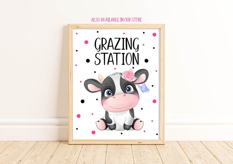 Editable Cow First Year Photo Banner, Printable Cow First Birthday Party, Farm Party Decorations, Cow Party, Instant Downlaod, HCHM image 9