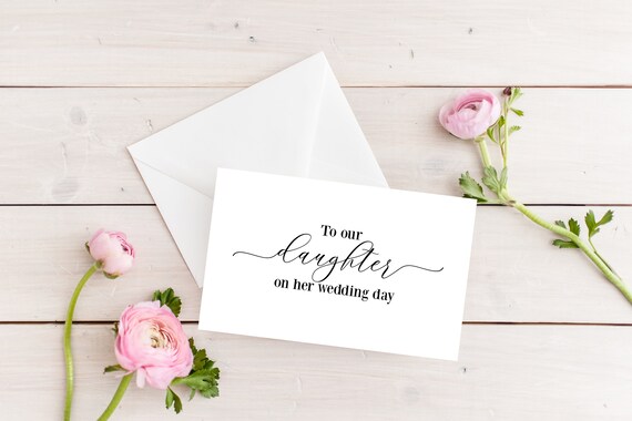 To Our Daughter On Her Wedding Day Card For Daughter Wedding Card For Daughter Wedding Day Card Wedding Cards Wedding On Your Wedding By Sweet Party Wishes Catch My Party