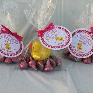 I'm a Lucky Duck, Rubber Ducky, Lucky Duck Valentine, Preschool Valentine, Valentine's Day, Lucky Duck, Daycare Valentine, Kids Valentines image 2