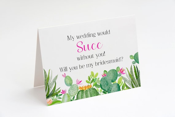 My wedding would succ without you, Will you be my bridesmaid, Maid of Honor, Matron of Honor, Bridesmaid Proposal, Funny bridesmaid card Il_570xn