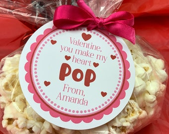 Popcorn Valentine, You make my heart Pop, Kids Valentine Cards, Kids Valentines, Classroom Valentines, Valentines For Kids, Popcorn Tags