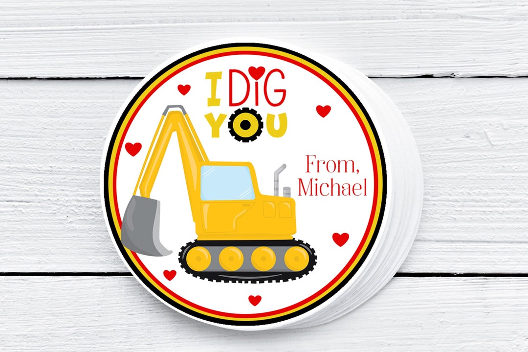I Dig You Valentines Cards for Kids, Boys Valentines for School ...