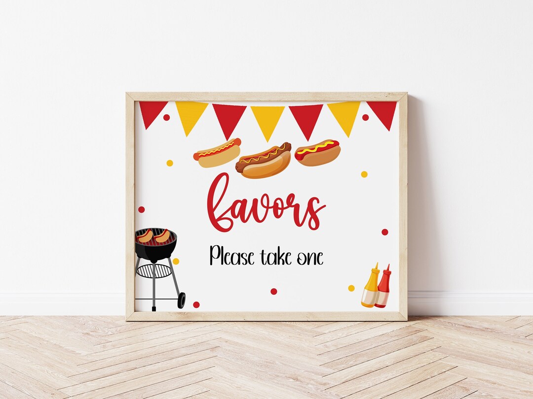 hot-dog-party-favors-sign-bbq-party-decorations-favor-table-etsy