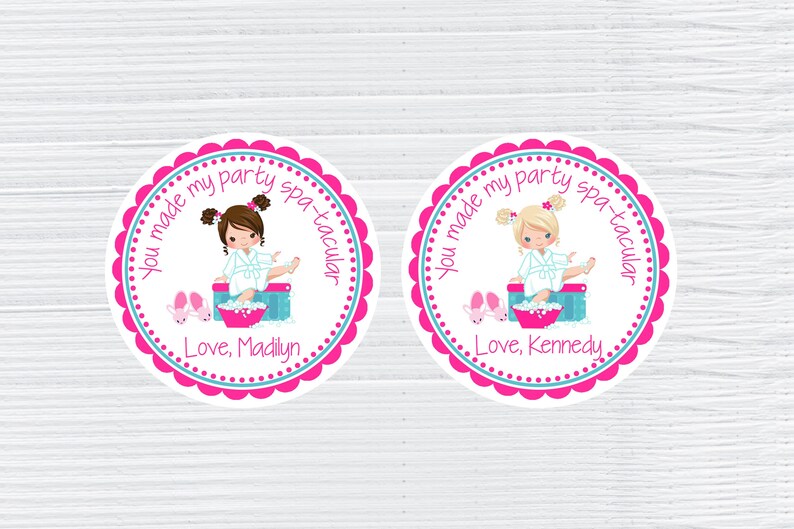 Printable Spa Favor Tag, Spa party, Girls Spa Party, Spa Birthday, Spa Party Decorations, Spa Birthday Party Favor, Spa Party Favors, Corjl