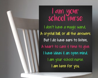 School Nurse, I Am Your School Nurse, School Nurse Sign, Nurses Office, Nurse Poster, Nurse Sign, Printable Sign, School Sign, Office Sign