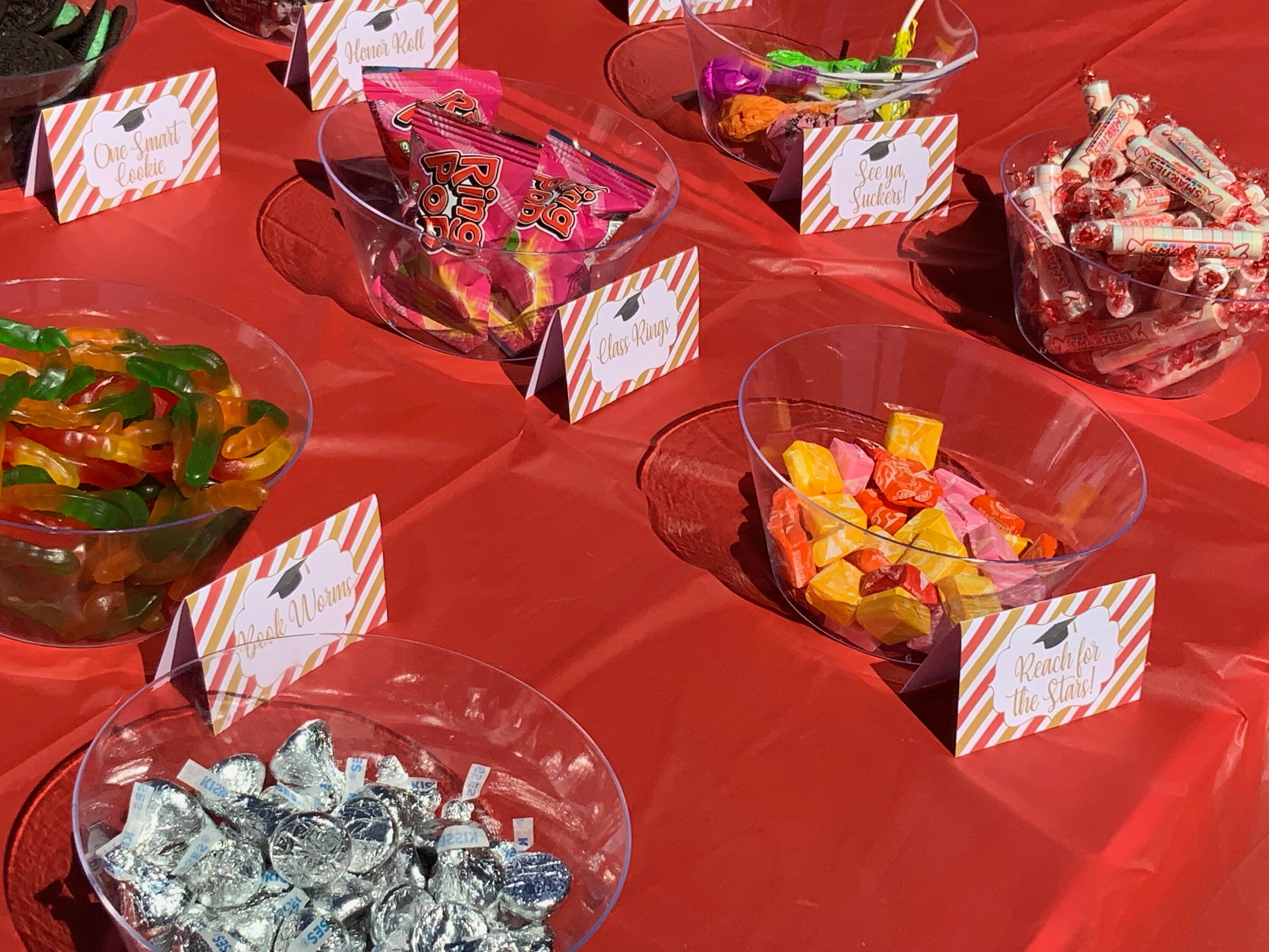 Red and Gold Graduation Graduation party decorations | Etsy