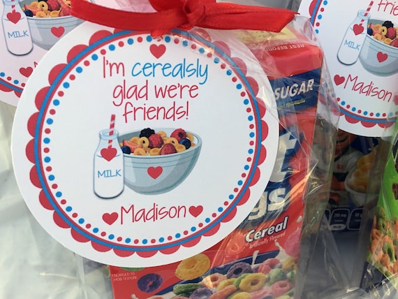 Cerealsly Valentine, Cerealsly Tag, Cereal Valentine Tag, Cereal Valentine, Cereal Tag, Preschool Valentine, Classroom Valentine, Daycare Il_570xn