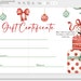 Christmas Gift Certificate Voucher Template, Editable Christmas Coupon ...