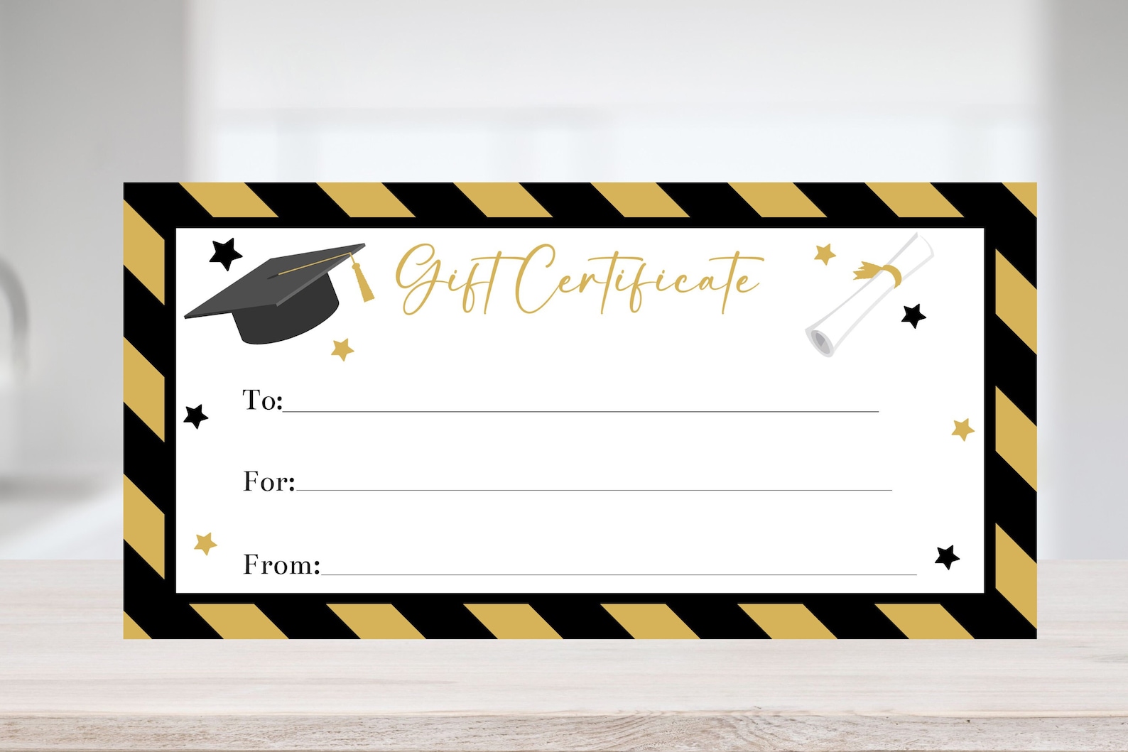 Printable Graduation Gift Certificate Template Editable Grad - Etsy