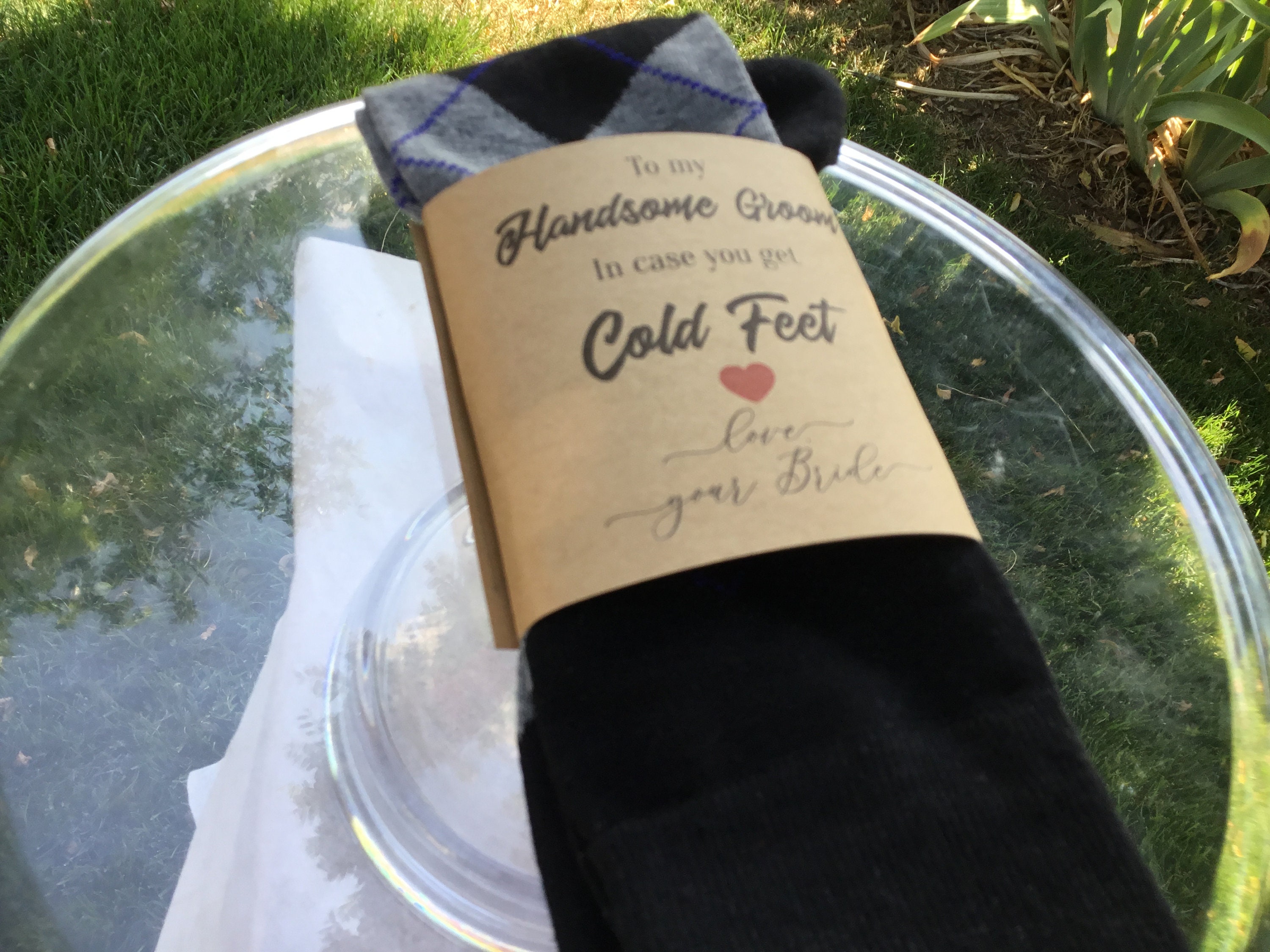 Cold Feet Wedding Groom Socks in Case You Get Cold Feet - Etsy