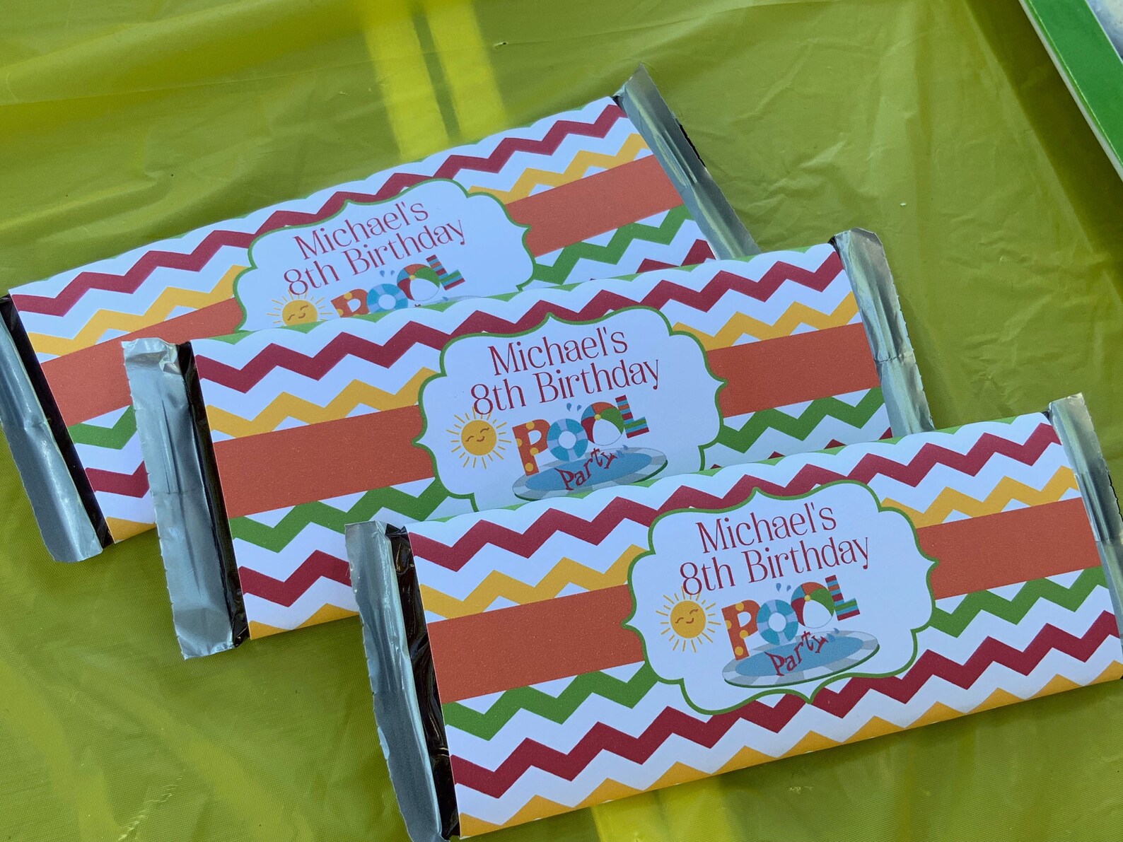 Swim Party Favors Pool Party Favor Pool Party Candy Bar Etsy