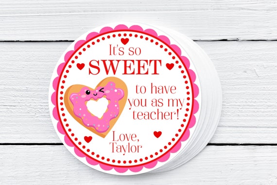 Teacher Valentine, Valentine's Day Tag, Gift for Teacher, Teacher Gift, Valentines From Kids, Teacher Valentines, Classroom Gift for Teacher Il_570xn