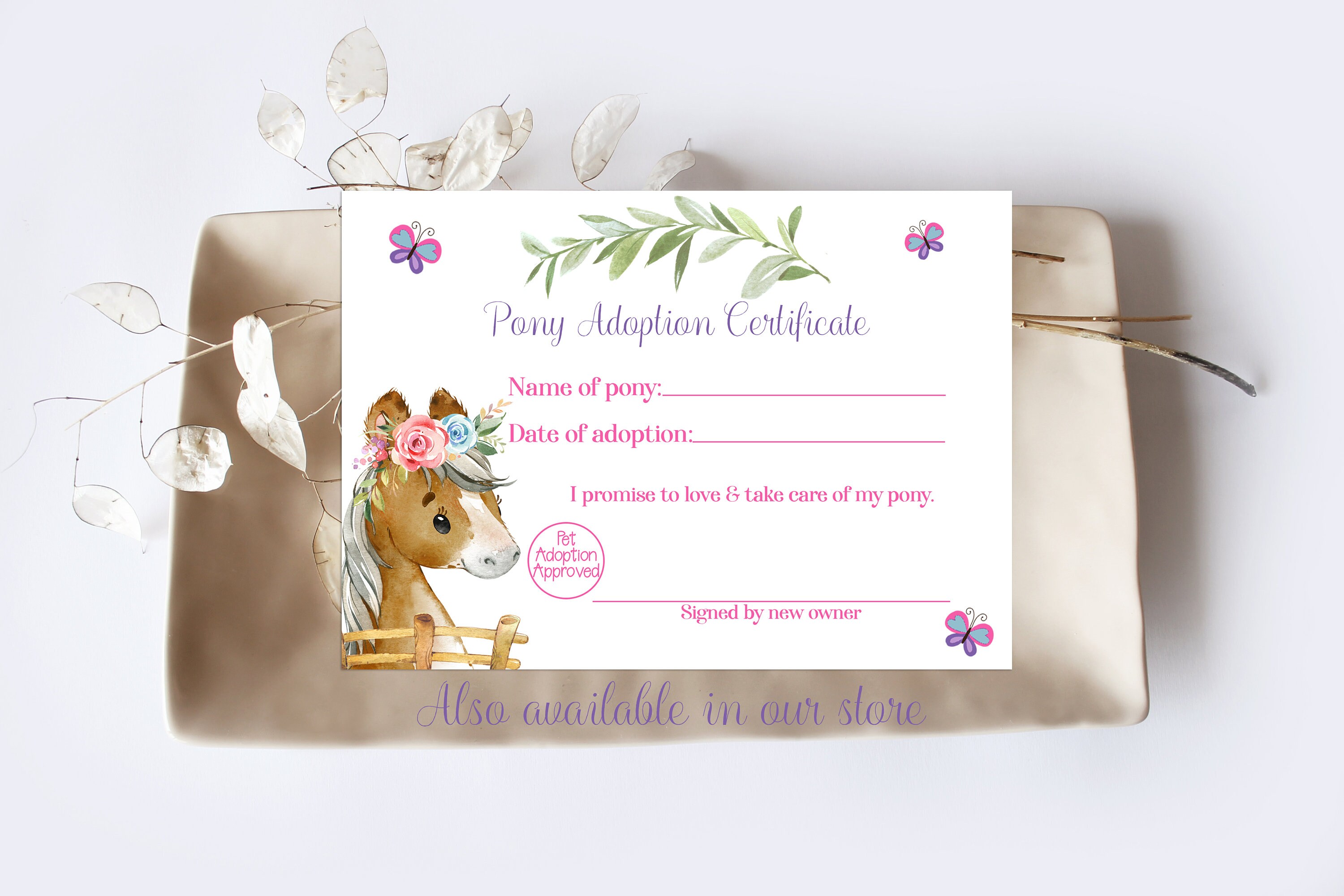 Editable Horse Favor Tag Horse Birthday Party Pony Tag | Etsy