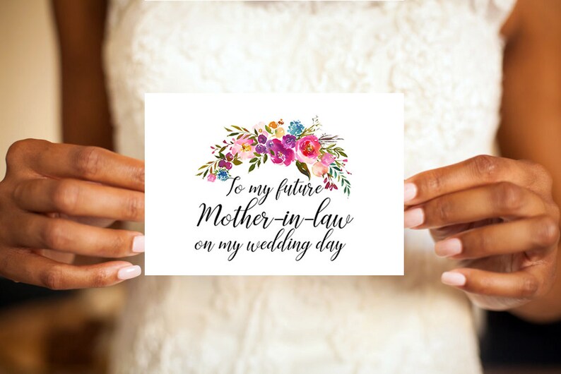To my Future Mother In Law Mother In Law Card Grooms Mom 