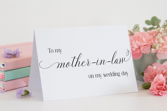 Wedding Cards, Mother of the Groom, Mother in Law, Wedding Day Cards, Wedding, On my wedding day, Grooms mom, Card for future mother in law Il_570xn