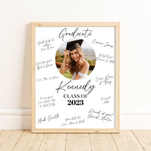Graduation Signature Item Examples Editable Graduation Signature Guest Book Sign Template, Printable ...
