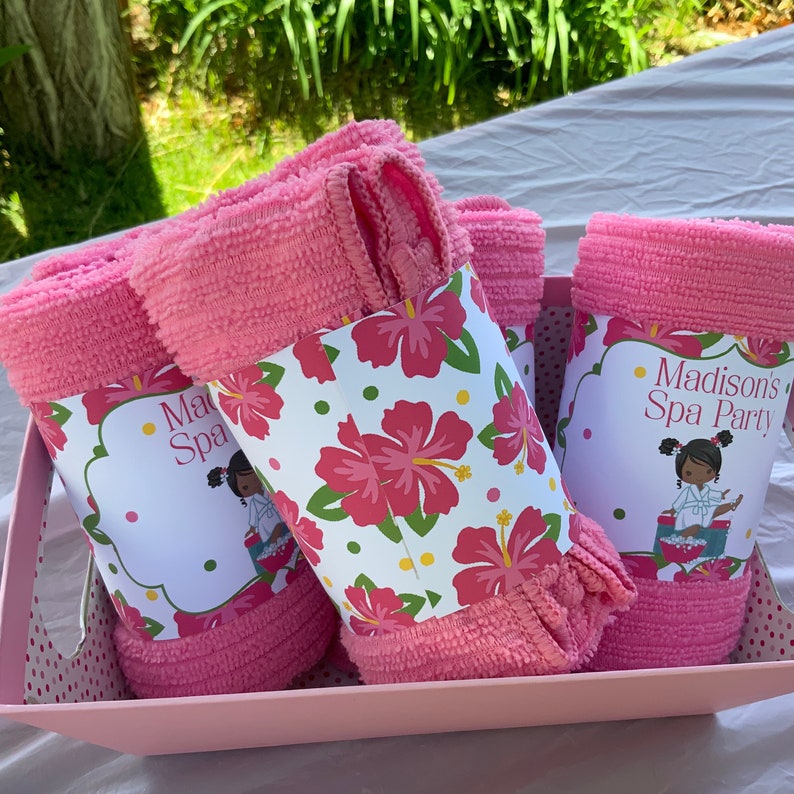 Spa Birthday Party Towel Wrap Spa Party Spa Birthday Party Etsy UK