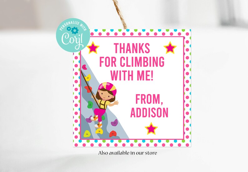 Rock Climbing Cupcake Toppers Rock Climbing Birthday Party Etsy México