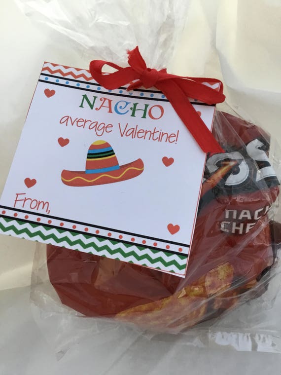 Nacho Average, Nacho Valentine, Nacho Printable, Instant Download, Nacho, Valentine, Chips Valentine, Bag of Chips, Valentine's Day, Boys Il_570xn