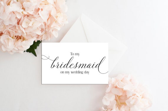 Bridesmaid Card, Cards for Bridesmaids, Wedding Card, Bridal Party, Bridesmaid Thank You, Wedding Party Cards, Bridesmaid Gift, Wedding Il_570xn