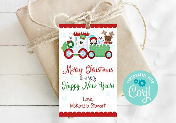 Editable Christmas Tag, Christmas Tags, Polar Bear Tag, Corjl, Printable Tags, Christmas Gift Tag, Kids Christmas, Christmas Party, Instant Il_570xn