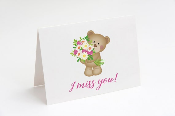 I miss you, Social Distancing, Quarantine Card, Thinking of you card, Long Distance, Greeting card, Card for friend, Card for mom, Grandma Il_570xn