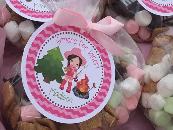 S'more Favor, Glamping Smore, Smore, Camping, Smore for Later, Smore Tag, Camping Party, Camping Birthday, Glamping Party, Camp Out Smore Il_570xn