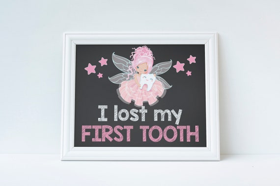 Tooth Fairy, Tooth Fairy Sign, I Lost My First Tooth Sign, Tooth Fairy Prop, Teeth Sign, Instant Download, Printable Sign, Tooth Photo Prop Il_570xn