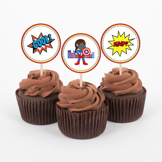 African American, Superhero, Cupcake Toppers, Superhero image relating to Superhero Cupcake Toppers Printable identify African American, Superhero, Cupcake Toppers, Superhero