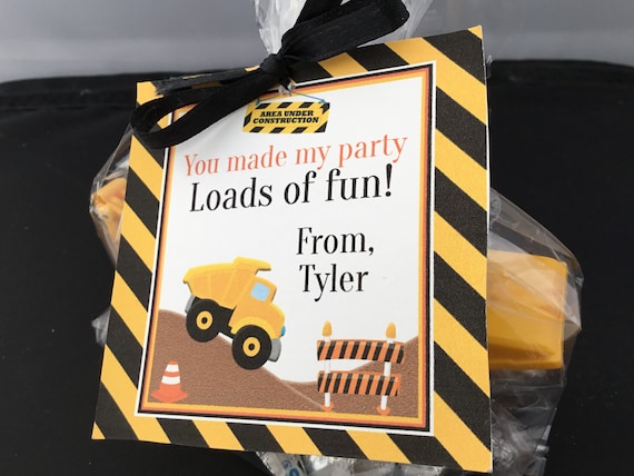 Construction Birthday Party, Construction Decor, Construction Birthday Party Decorations, Construction Party Tags, Favor Tags, Boys Birthday Il_570xn