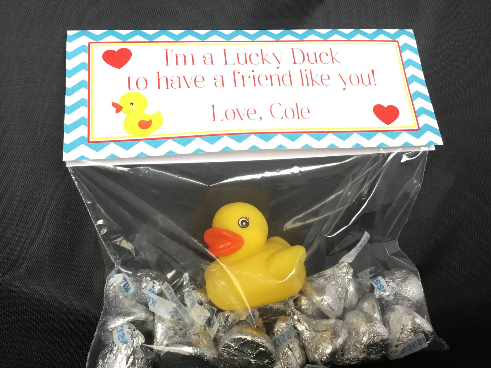 Editable Lucky Duck Bag Topper Lucky Duck Valentines Etsy