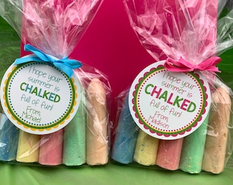 Chalk Tag, Chalk Favor Tag, School Tag, End of School Favor Tag, Summer Tag, End of Year Favor Tag, Summer Vacation, Chalk School Tag