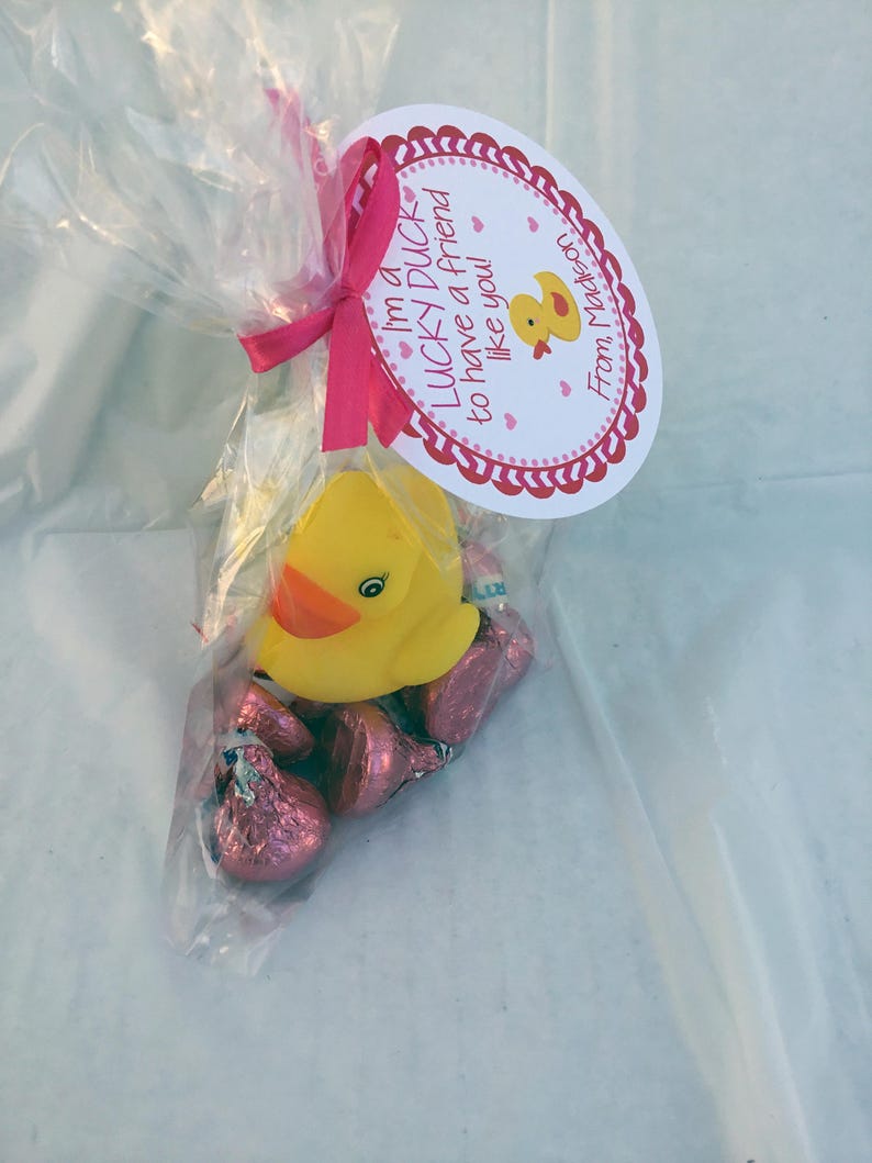 I'm a Lucky Duck, Rubber Ducky, Lucky Duck Valentine, Preschool Valentine, Valentine's Day, Lucky Duck, Daycare Valentine, Kids Valentines image 7