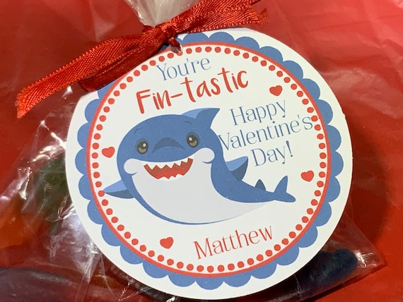 Baby Shark, Shark Valentine, You're Fin-tastic, Boy Valentines, Valentines For Class, Blue Shark, Valentines For Friends, Kids Valentines Il_570xn